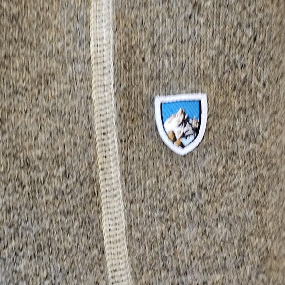 Kuhl Europa 1/4 Zip Fleece Sweater Size L XL Pullover Sherpa Alfpaca Tan Jacket - Picture 4 of 9